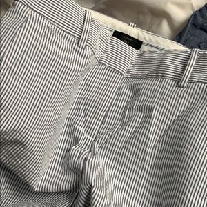 J Crew Blue&White Seersucker Pants 365 size 4